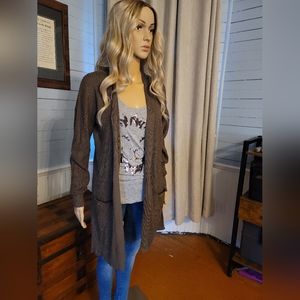 Pink rose cardigan size medium